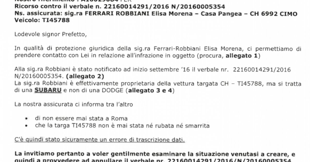 Targhe clonate, ci risiamo. La testimonianza di una lettrice: Vi racconto  la mia odissea con la Prefettura di Roma. Qualcuno mi dia una mano -  Libera TV